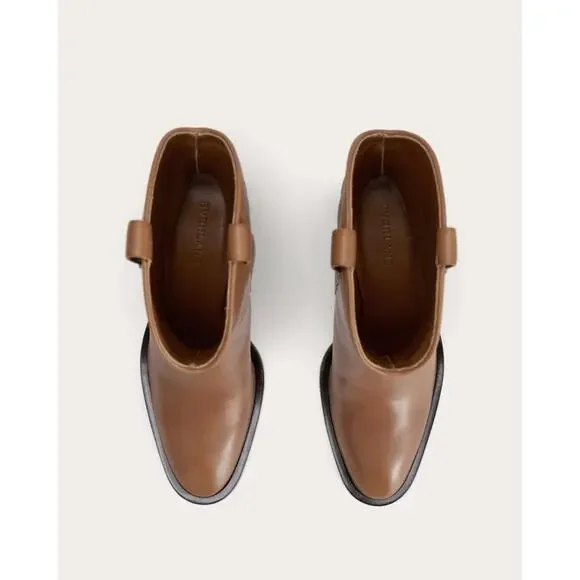 NEW Everlane The Outlaw Boot Saddle Brown Leather Boots Size 8 - Picture 3 of 8